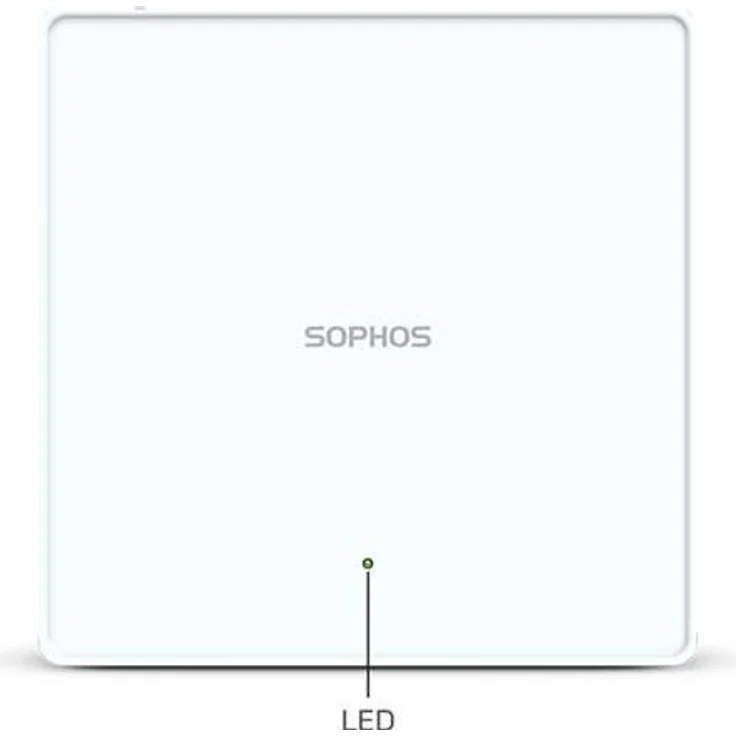 Sophos AP6 840, plenum-zugelassener Access Point, Wi-Fi 6 (802.11ax), bis zu 2400 Mbit/s, PoE-fähig, Wand- und Deckenmontage