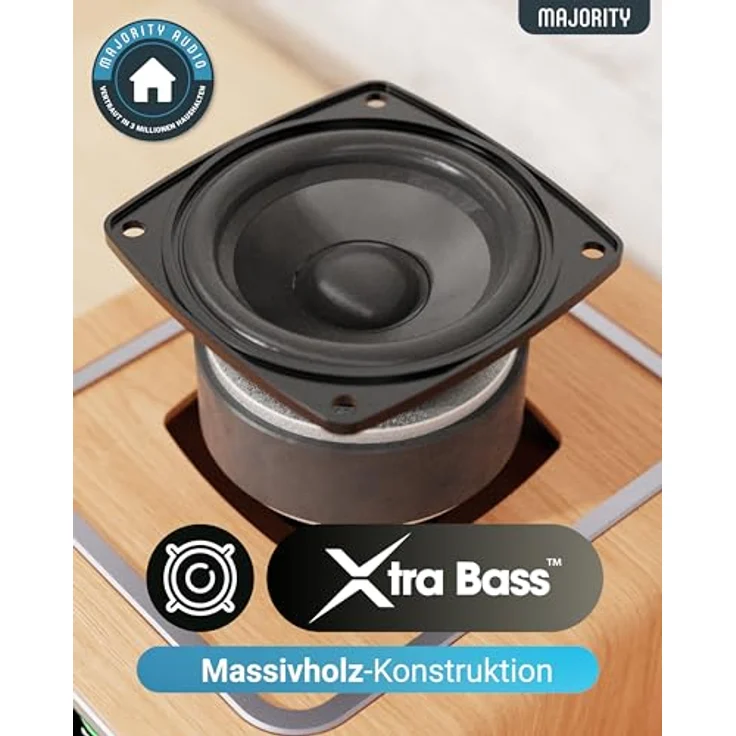 Majority Homerton Internetradio WLAN mit CD-Player, DAB+, UKW, Bluetooth, Farbdisplay und Fernbedienung – Bild 5