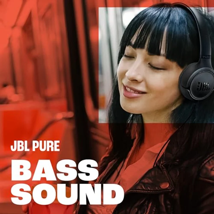 JBL Tune 530, kabelgebundene On-Ear-Kopfhörer mit Mikrofon, JBL Pure Bass Sound, EQ-Presets, faltbares Design, kabelsalatfreies Kabel, Schwarz – Bild 6