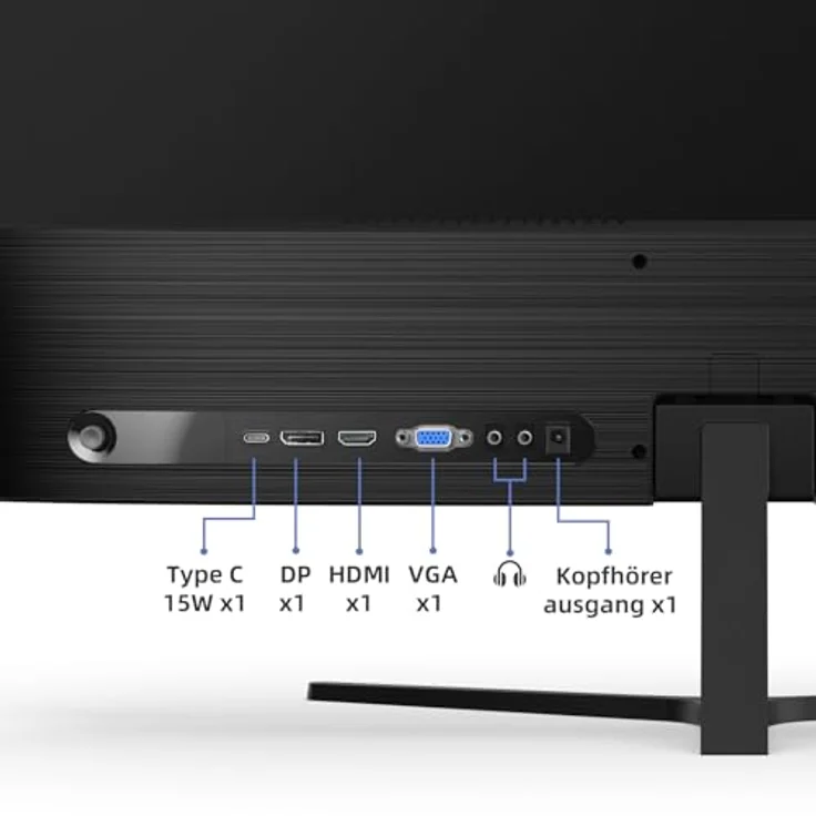CHIQ Monitor 27 Zoll, FHD (1920 x 1080), IPS, 100 Hz, FreeSync, Ultradünn, integrierte Lautsprecher, HDMI, DP, VGA, Typ-C, VESA-Montage – Bild 5