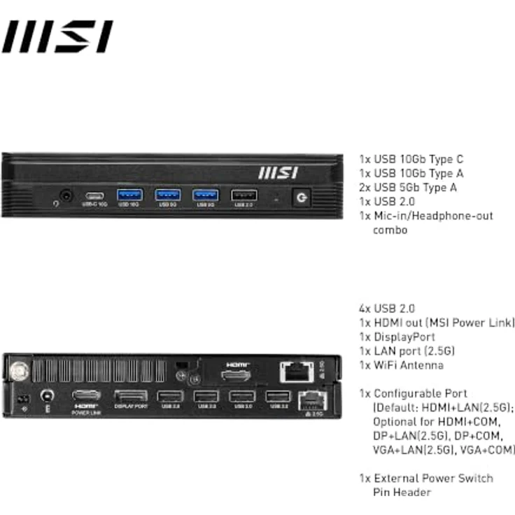 MSI PRO DP10 A14MG-018AT, Business-PC mit effizientem Prozessor und kompakter Bauweise – Bild 7
