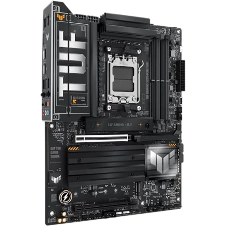 Asus Tuf X870-Pro Wifi7 W Neo (Am5) (D), ATX-Mainboard mit 16+2+1 Leistungsstufen, DDR5, PCIe 5.0, 4 M.2-Steckplätzen, 5Gb Ethernet, weiße Farbe – Bild 4