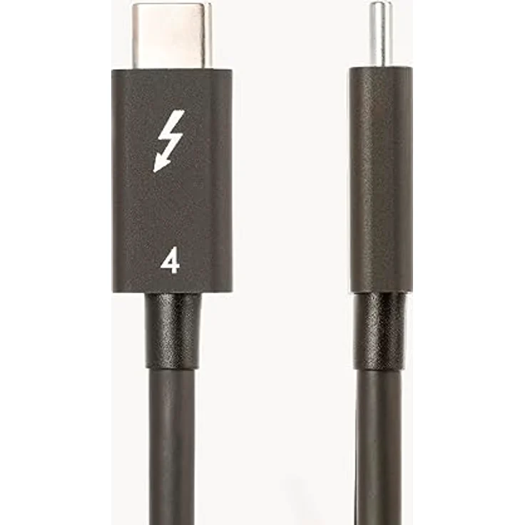 StarTech Thunderbolt 4 Kabel, 1.6FT (50CM), USB 4.0, 40 Gbit/s, 100 W Power Delivery, Full-8K Video – Bild 2