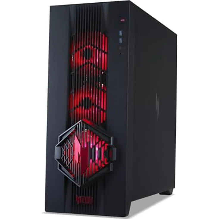 Acer Nitro 70 N70X3D-100, Gaming Desktop mit AMD Ryzen 7 9800X3D, 32 GB DDR5 RAM, 1 TB PCIe SSD, NVIDIA GeForce RTX 5070, Windows 11 Home, Schwarz – Bild 7