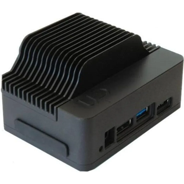 AAEON EP-CHUPCPLUSMT1 UP Core Plus Metallgehäuse, lüfterloses Design mit VESA-/DIN-Schienen-Montageplatte