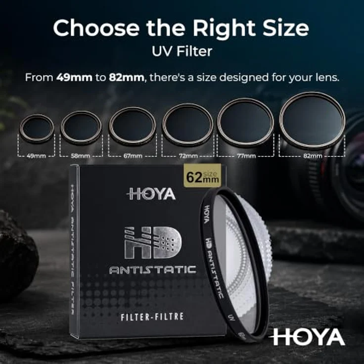 Hoya UV HD Antistatic 62mm, Kamera-Filter mit antistatischer Beschichtung und optimalem UV-Schutz – Bild 8