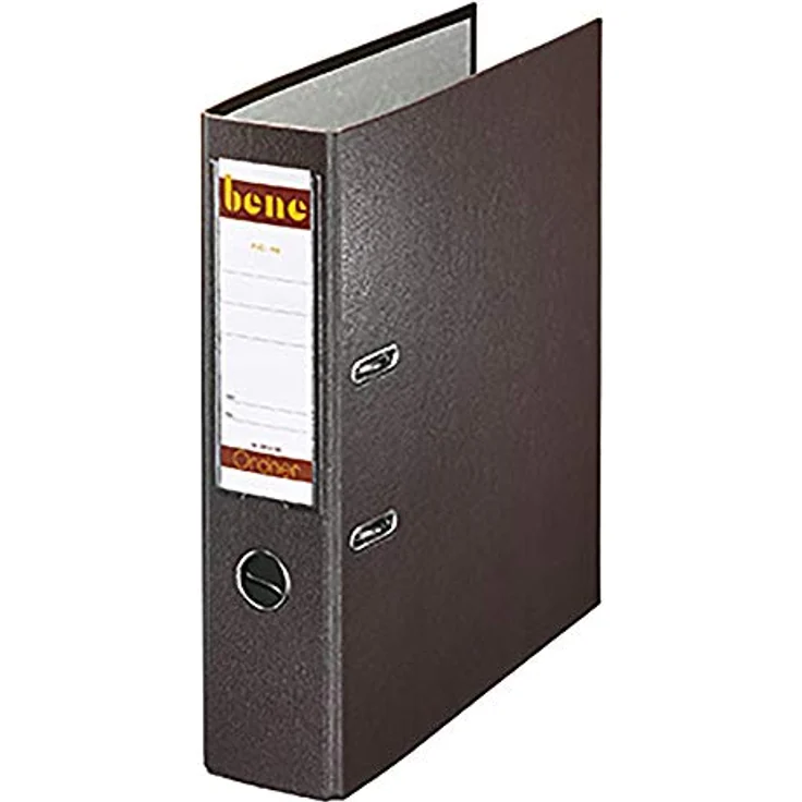 bene Aktenordner bene No.1 Power Ordner braun Kunststoff 8,0 cm DIN A4, schmutz- und feuchtigkeitsabweisend – Bild 2