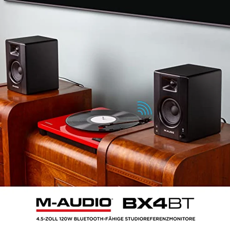 M-AUDIO BX4 BT, 2x Bluetooth-Multimedia-Referenzmonitore mit 120 Watt, schwarz – Bild 10
