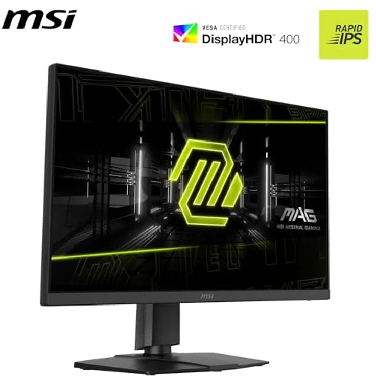 MSI MAG 272URDF E16 Gaming Monitor 27 Zoll UHD, Rapid IPS Panel, 3840x2160, 0,5ms Reaktionszeit, DisplayHDR 400, AI Vision, verstellbar, Schwarz – Bild 3