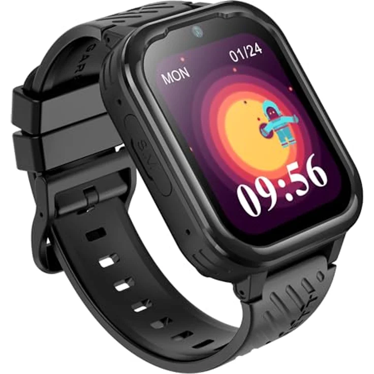 Garett Smartwatch Garett Kids Essa 4G Czarny (48.80 mm), Sportuhr + Smartwatch – Bild 2