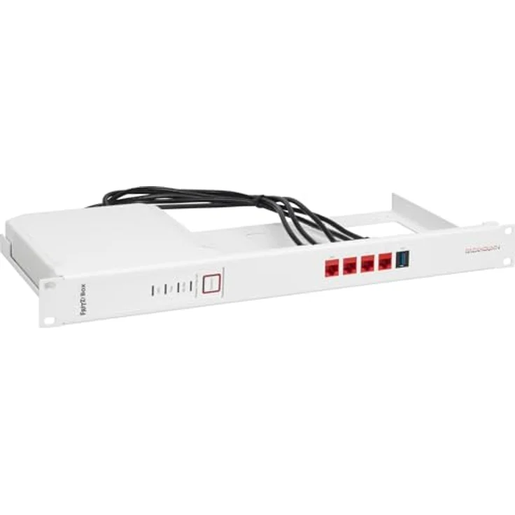 R RACKMOUNT·IT Rackmount.IT Kit für AVM Fritz!Box 4060, 19-Zoll-Rackmontage, metallene Halterungen, optimale Luftzirkulation – Bild 1