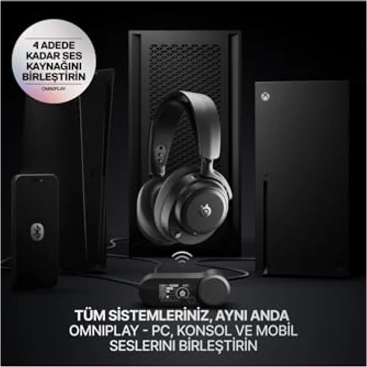 STEELSERIES Arctis Nova Pro Omni, Over-ear Gaming-Headset Bluetooth Schwarz – Bild 3