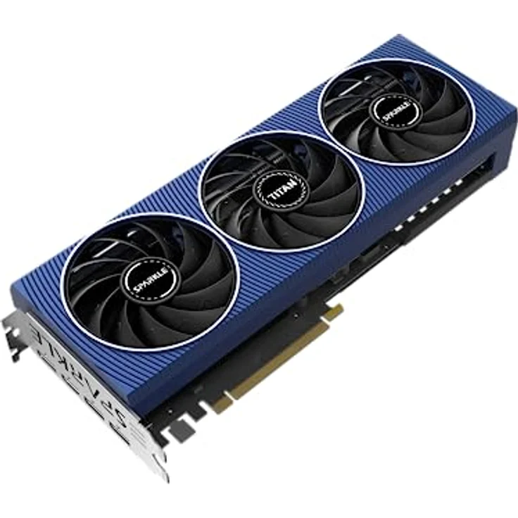 Sparkle Intel Arc A750 Titan OC Edition DDR6 HDMI 2200MHz 8GB Triple Fan Grafikkarte - Blau – Bild 4