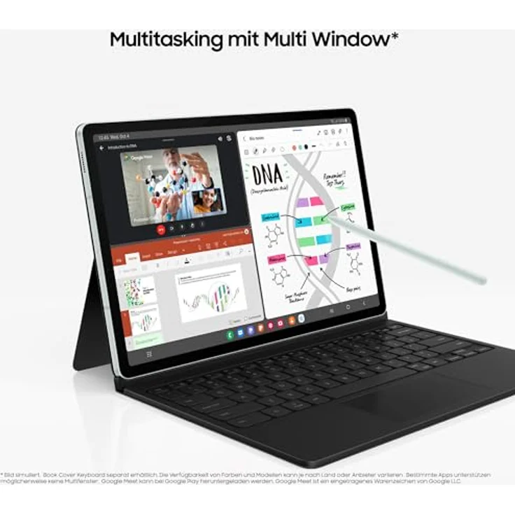 Samsung Galaxy Tab S9 FE Android-Tablet, Mit Stift (S Pen), Lange Akkulaufzeit, Simlockfrei ohne Vertrag, 5G, 128 GB, Grau – Bild 6