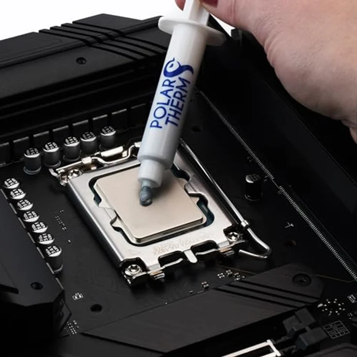Polartherm X-8 Wärmeleitpaste für CPU & GPU, 2 Gramm, mit Auftragshilfe, hohe Wärmeleitfähigkeit, lange Haltbarkeit, sichere Anwendung, nicht leitend – Bild 5