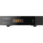Strong SRT 8216, Digitaler DVB-T2 Receiver0, HEVC-Technologie, ANT IN, TV SCART, Audio, HDMI, Ethernet, Netzschalter, USB-Anschluss