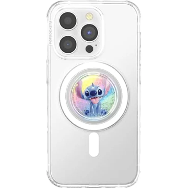 PopSockets Telefongriff PopGrip, expandierender Ständer, Disney Stitch Dreamscape, farbiger Tidepool Desig – Bild 3