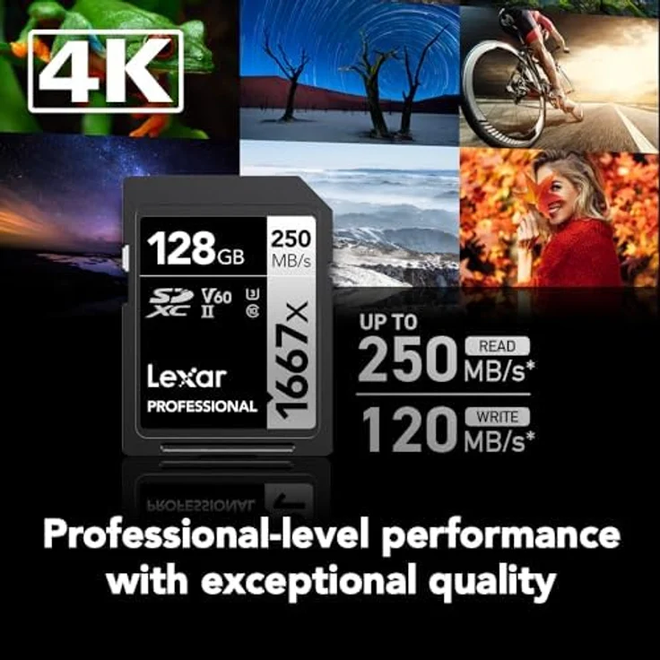 Lexar Professional SDXC UHS-II/U3 Karte 128GB – Bild 3