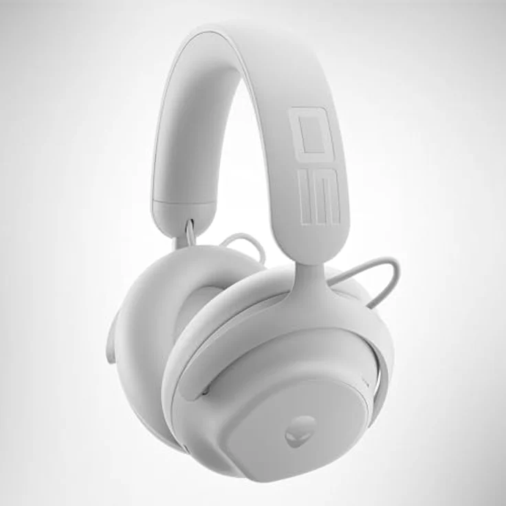 Alienware Pro Wireless-Gamingheadset – Kabellos, 50-mm-Graphen-Treiber, KI- & ANC-Geräuschunterdrückung, Dual-Mikrofone, E-Sport-optimiert, Lunar Light – Bild 18