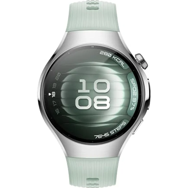 Huawei Watch 5 (42mm), Smartwatch mit Metallgehäuse und Fluorelastomer Armband in Aurora Grün, Fitness-Tracking und Gesundheitsüberwachung – Bild 2