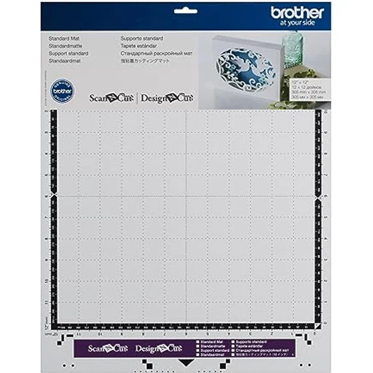 Brother CAMATSTD12 Schneidematte für Schneideplotter, 305 x 305 mm, normal klebend, geeignet für 0,3 - 1,5 mm dickes Material – Bild 2