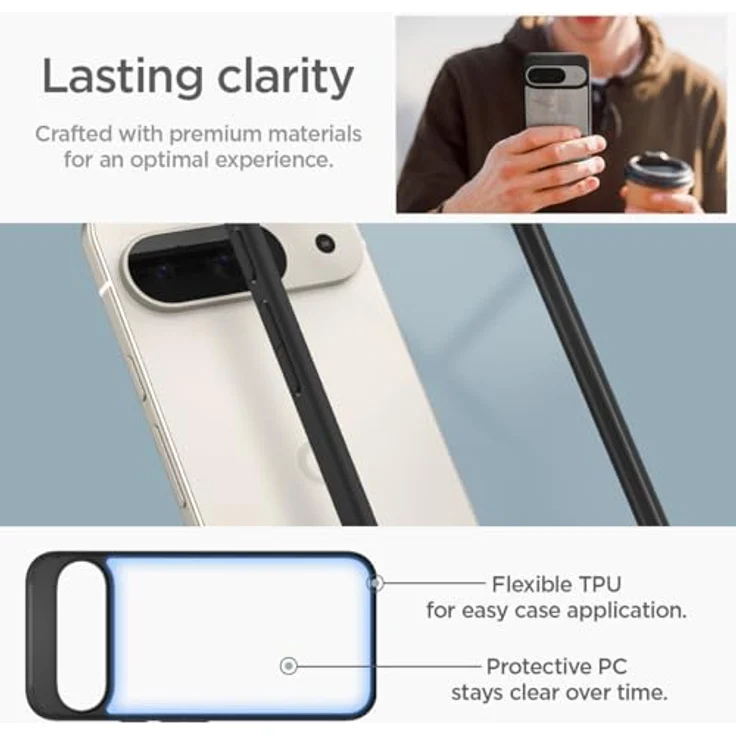 Spigen Ultra Hybrid Hülle für Google Pixel 9 Pro und Pixel 9 [Made for Google] -Schwarz

Ich hoffe, das entspricht deinen Anforderungen. – Bild 4