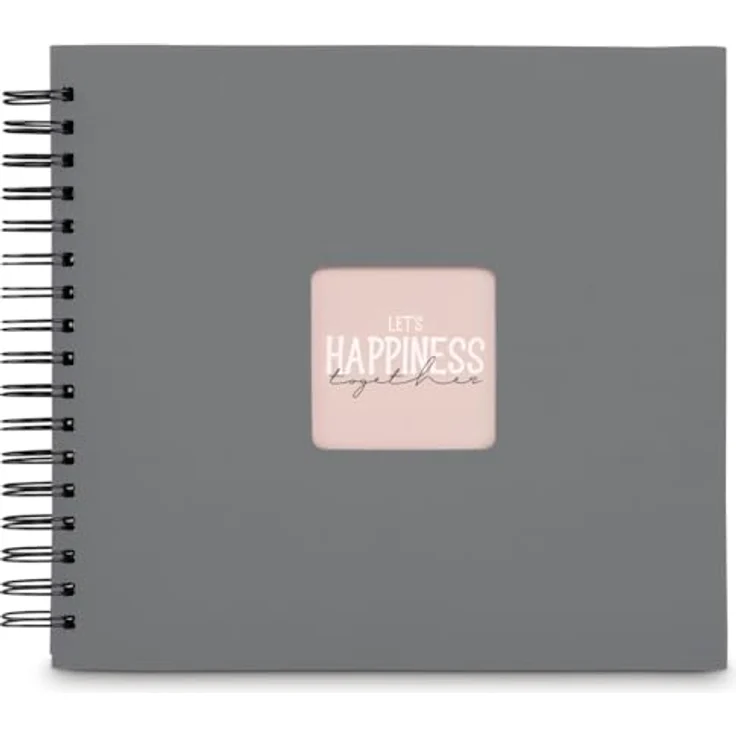 Hama Spiral-Album "Fine Art", 28x24 cm, 50 schwarze Seiten, Steingrau, FSC-zertifiziert – Bild 4