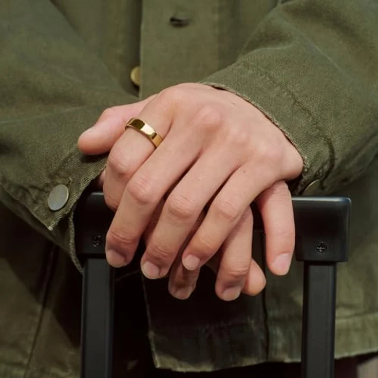 OURA Ring 5, Größe 9, Gold Smart mit fortschrittlichen Gesundheits- und Aktivitäts-Tracking-Funktionen – Bild 6
