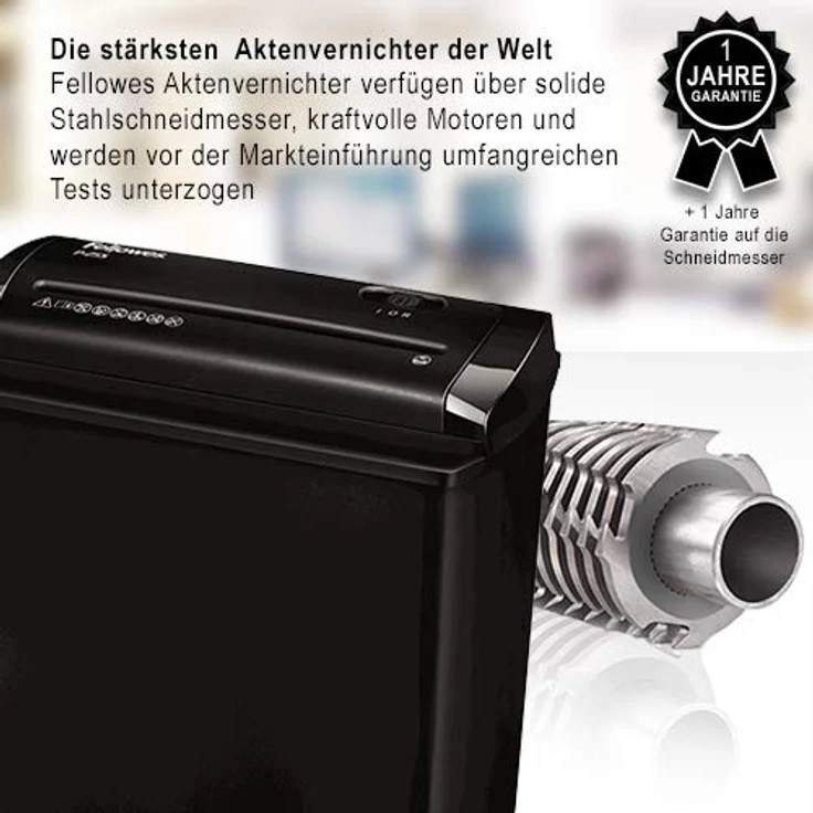 Fellowes Powershred P-25S Streifenschnitt-Aktenvernichter für Zuhause, 5 Blatt (P-1), gelegentliche Nutzung – Bild 4