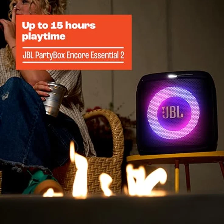 JBL PartyBox Encore Essential 2, Bluetooth-Lautsprecher mit 100 W RMS Leistung – Bild 3