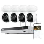 Reolink Überwachungskamera 4K PoE PT Überwachungssystem, 8MP, 360° Auto-Tracking, 8-Kanal NVR mit 2TB HDD, KI-Erkennung, wetterfest