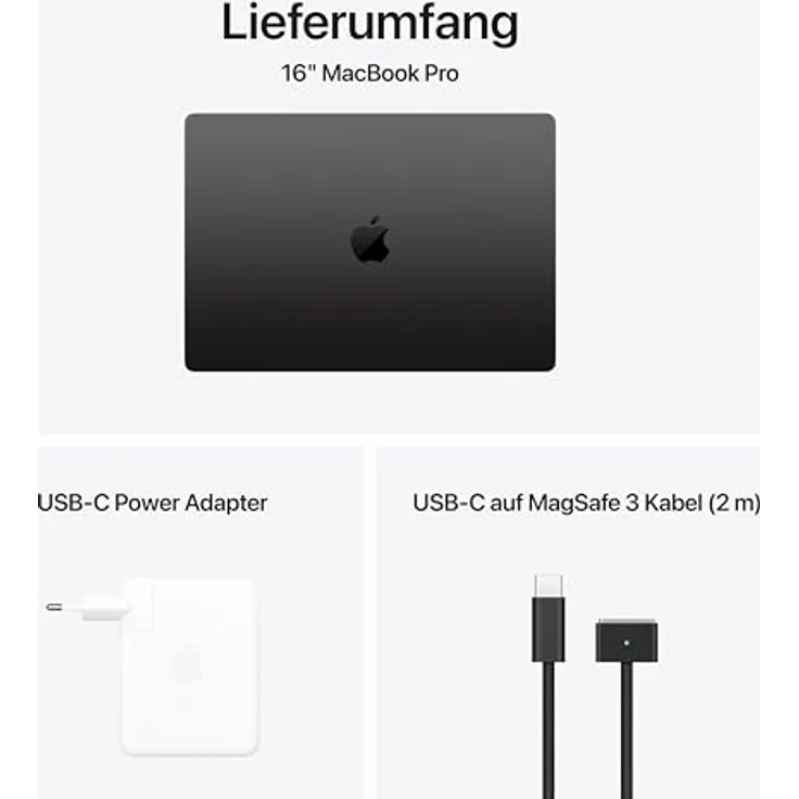 Apple MacBook Pro 16" (2024), Apple M4 Pro, 24 GB RAM, 512 GB SSD, Space Schwarz – Bild 6