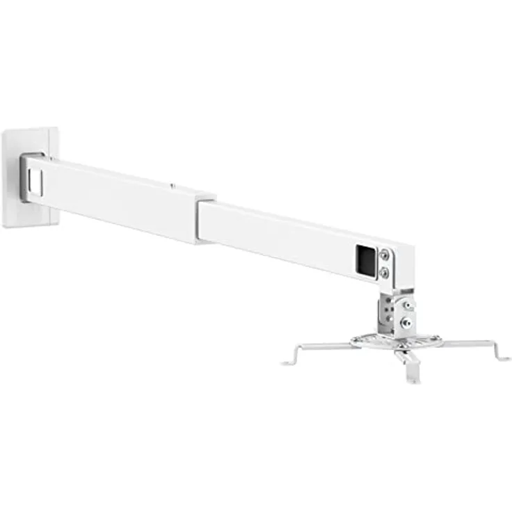Reflecta Vesta 120S Wandhalterung, Beamer Halterung mit verstellbaren Armen, weiß