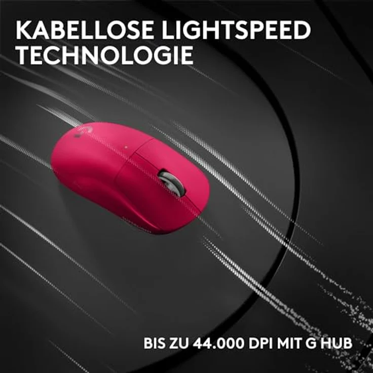 Logitech G PRO X Superlight 2c kabellose Gaming-Maus, 53 g leicht, 44K DPI-Sensor, 8 kHz Abtastrate, 5 programmierbare Tasten, USB-C-Ladefunktion, PC/Mac - Rosa – Bild 5