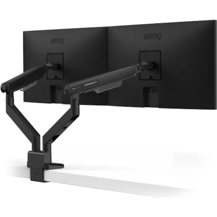 BenQ Ergo Arm BDL01 – VESA-kompatibler Monitorarm für Standard-Monitore bis 35 Zoll, stabile Tischhalterung, flüssige Verstellung, für Tischdicken 10–50 mm, bis 11 kg pro Arm – Bild 1