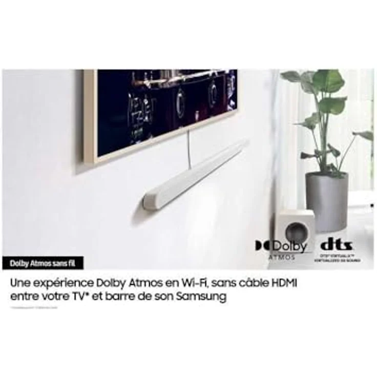 Samsung HW-S811D, 3.1.2-Kanal-Soundbar in Weiß, Wireless Atmos, WLAN, Bluetooth, Sprachsteuerung, Q-Symphony 3.0 – Bild 4