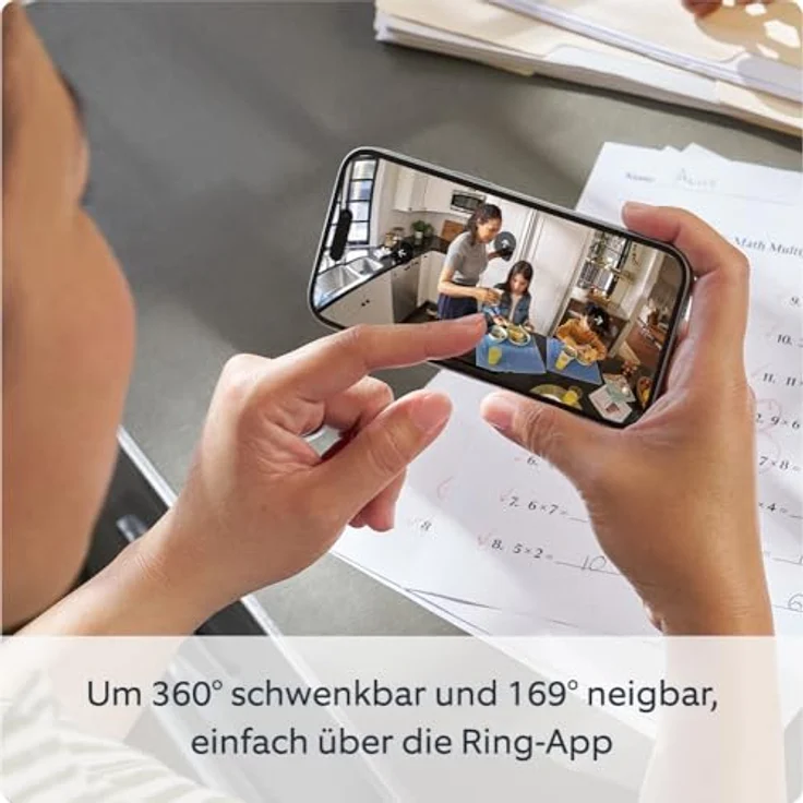 Ring Pan-Tilt Indoor Camera Überwachungskamera (Innenbereich) - 360°-Ansicht, 169° Neigungsfunktion – Bild 2