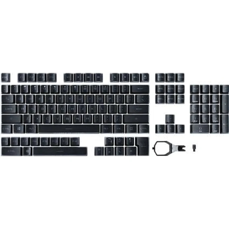 ASUS AC04 ROG RX PBT KEYCAP SET, Keycaps, Schwarz – Bild 1