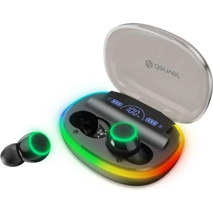 Denver Electronics WTK-441, Funkkopfhörer mit 8 Kanälen und 2000 m Reichweite, inklusive Gürtelclip, für Kinder – Bild 1