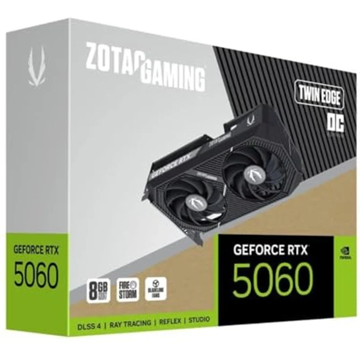 ZOTAC RTX 5060 Twin Edge OC, 8 GB GDDR7 Grafikkarte mit HDMI und 3x DisplayPort, kompakte Bauform für SFF-Systeme – Bild 6
