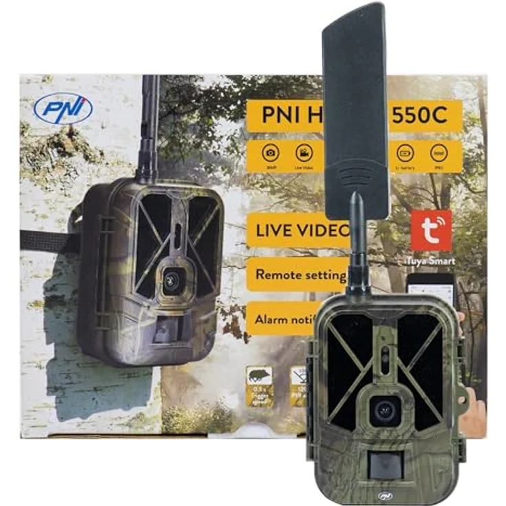 PNI Jagdkamera Jagd 550C Internet 4G LTE, Live-Zugriff über die Tuya-Anwendung, mit SD-Kartenslot bis 256GB – Bild 2