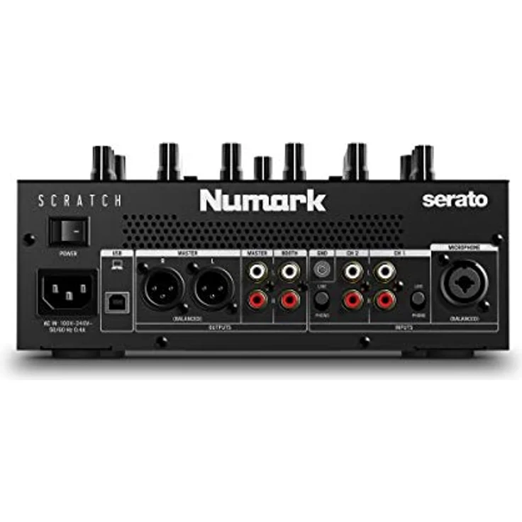 Numark Scratch - Zweikanal DJ Scratch Mixer mit Serato DJ Pro, mit Innofader Crossfader, DVS-Lizenz, 6 Direktzugriffseffektwählern, Performance-Pads und 24-Bit-Klangqualität – Bild 5