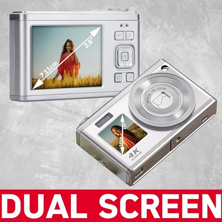 KODAK AgfaPhoto Realishot DC9200 Silver 18 MP Kompakte Digitalkamera mit 8X OPTISCHER ZOOM – Bild 4