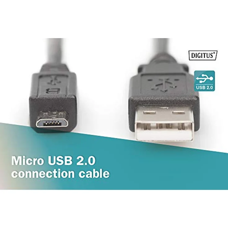 Assmann USB connection cable. type A - micro B M/M. 1.0m. USB 2.0 compatible. UL. bl (AK-300127-010-S) - Preisvergleich – Bild 5