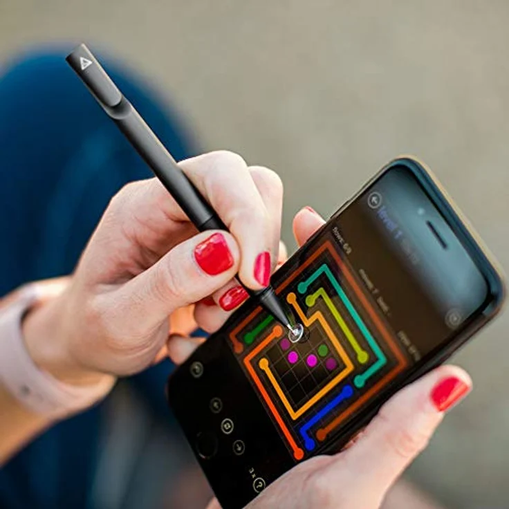 Adonit Mini 4 Stylus für Apple iPhone-iPad-Android-Windows Geräte - dunkelgrau [Aluminium Gehäuse I Druckempfindliche Spitze I Trageclip] - ADM4DG – Bild 4