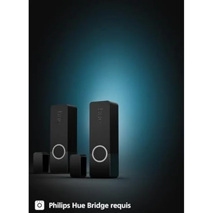 PHILIPS Hue Secure, Doppelpack Tür-/Fensterkontakt, Schwarz, Smarte Sensoren mit Echtzeitwarnungen und Lichtsteuerung – Bild 9