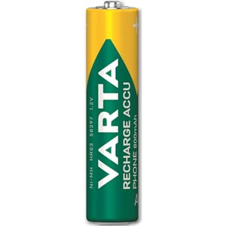 VARTA Recharge Akku Phone AAA Micro 800 mAh Ni-Mh Akku (geeignet für schnurlose Telefone) 2er Pack – Bild 2