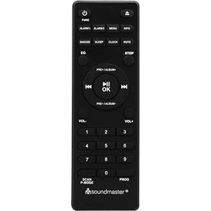 Soundmaster DAB980 DAB+ Radio mit CD Player, schwarz, Digitalradio (DAB), Bluetooth® Empfang, 30 Festsenderspeicher, Equalizer – Bild 4