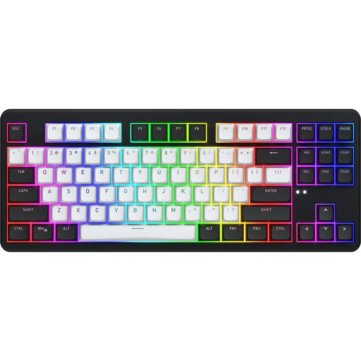 Hator Rockfall 3 TKL Wireless, Gaming-Tastatur mit mechanischen Switches, RGB-LED-Hintergrundbeleuchtung, Schwarz