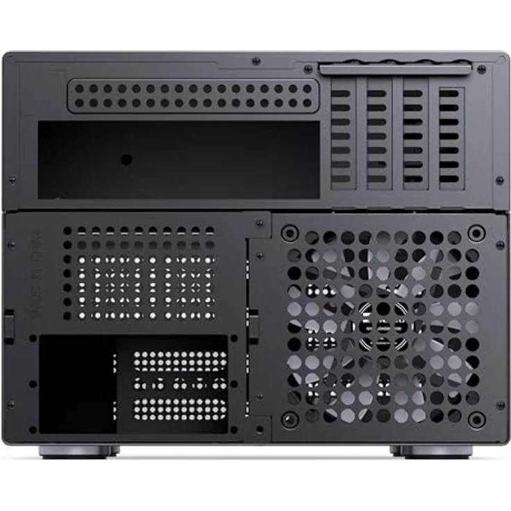 Jonsbo N4 NAS-Gehäuse, Micro-ATX - schwarz, DIY NAS-Gehäuse mit 6x 3,5 Zoll + 2x 2,5 Zoll, CPU-Kühler bis 70 mm, USB-C/A – Bild 8
